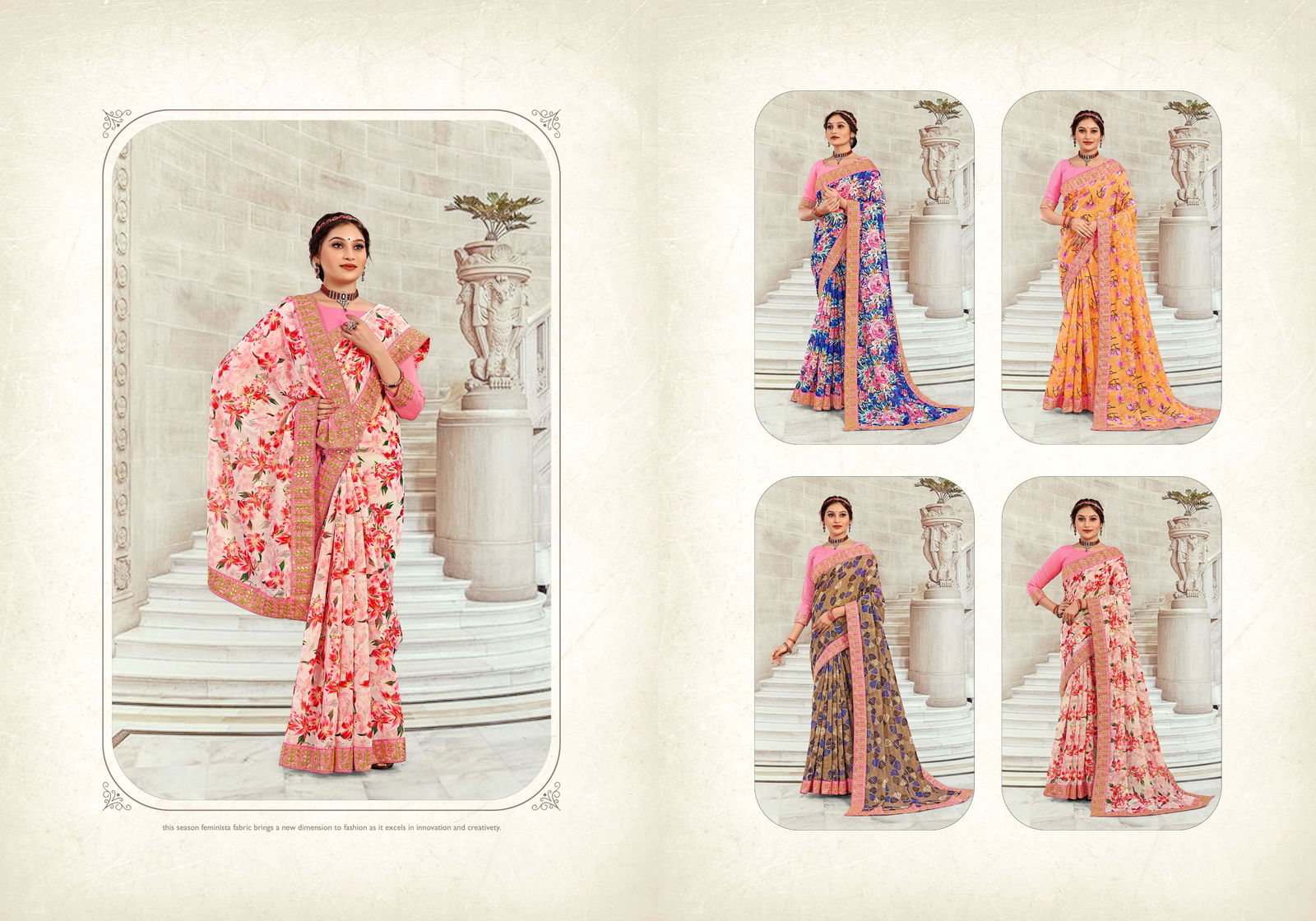 Ynf Aacho Digital latest Designer Festive Wear Chanderi Silk Saree Collection